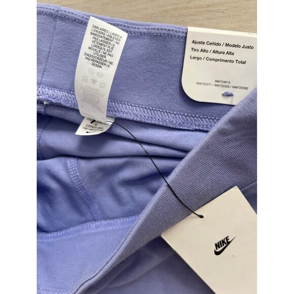 Nike CZ8528-569 High Rise Logo Leggings Thistle ( S ) - Picture 3 of 4